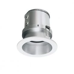 Versaflex 1.3 4 in. Down Light 5000K Selectable CCT New Construction Integrated LED Recessed Light Kit with Silver Trim by BEYOND LED TECHNOLOGY