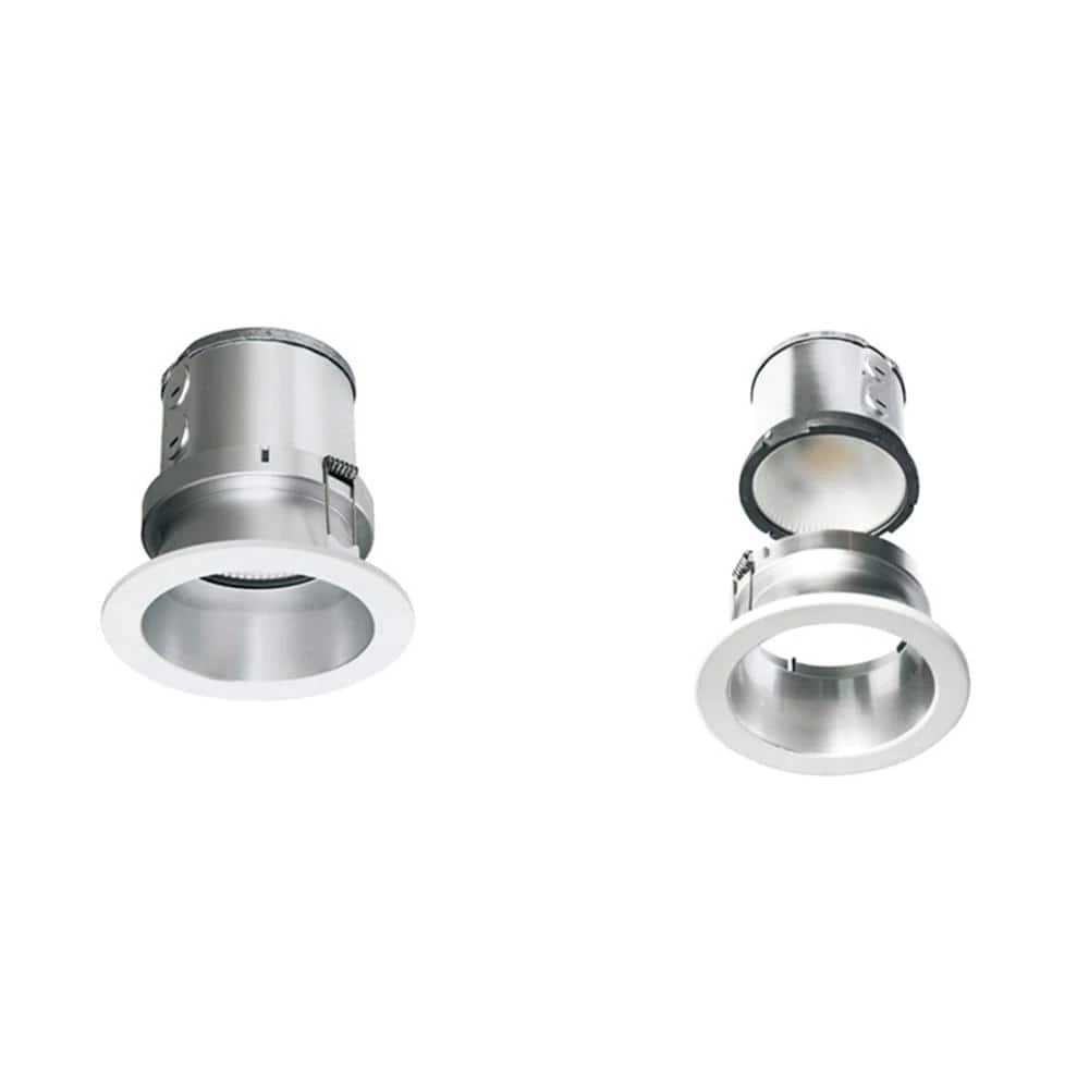 Versaflex 1.3 4 in. Down Light 5000K Selectable CCT New Construction Integrated LED Recessed Light Kit with Silver Trim by BEYOND LED TECHNOLOGY 7 Versaflex 1.3 4 in. Down Light 5000K Selectable CCT New Construction Integrated LED Recessed Light Kit with Silver Trim by BEYOND LED TECHNOLOGY - Image 5