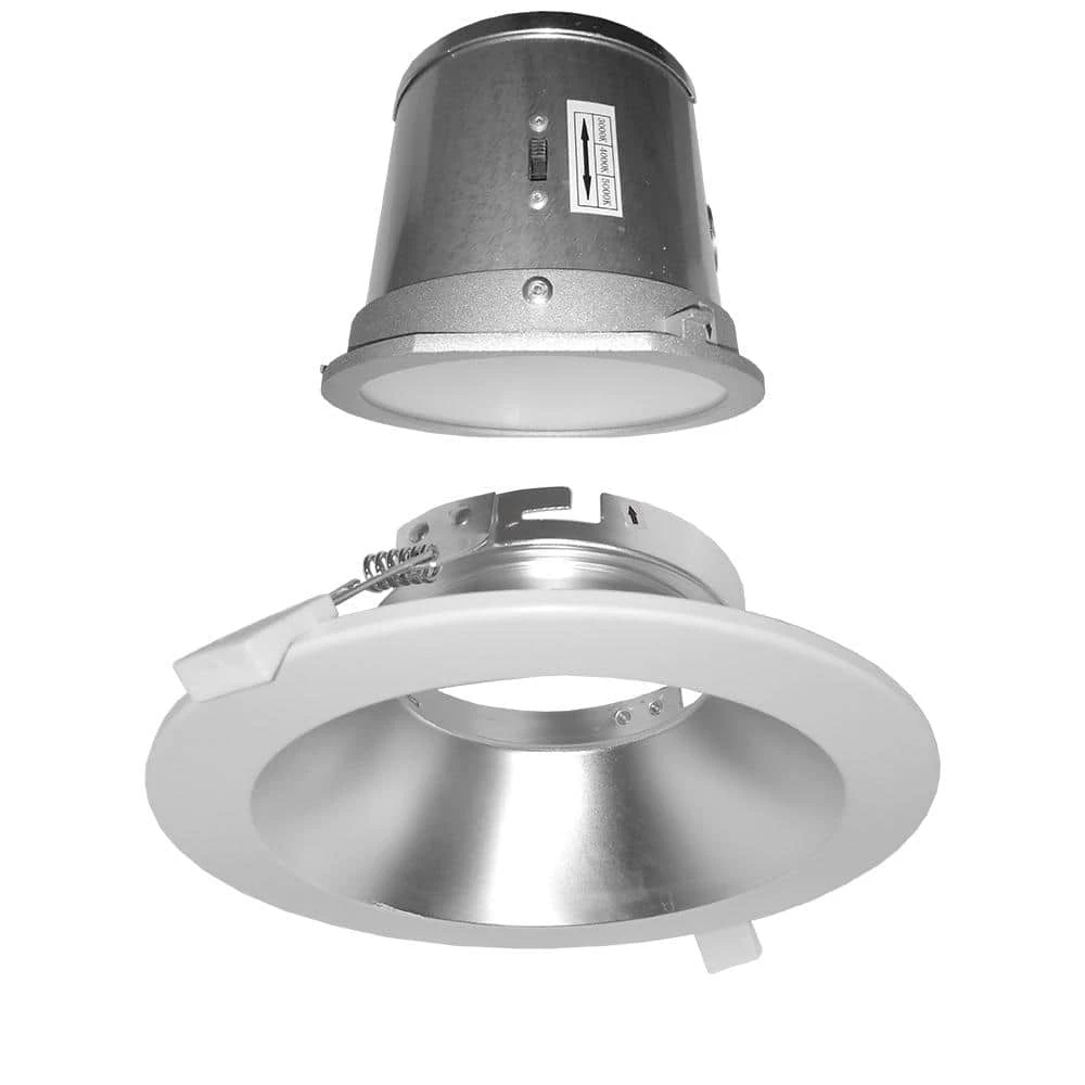 Versaflex 1.3 6 in. Down Light 5000K Selectable CC New Construction Integrated LED Recessed Light Kit with Silver Trim by BEYOND LED TECHNOLOGY 7 Versaflex 1.3 6 in. Down Light 5000K Selectable CC New Construction Integrated LED Recessed Light Kit with Silver Trim by BEYOND LED TECHNOLOGY - Image 6