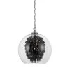 Glitzy 1-Light Black Chandelier by AF Lighting -Deals BEYOND LED TECHNOLOGY Store black af lighting chandeliers 9104 1h 64 1000