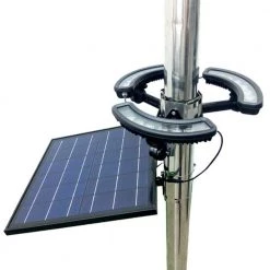 Solar Black LED Flag Pole Light 1890 Lumens 6000K by BEYOND LED TECHNOLOGY