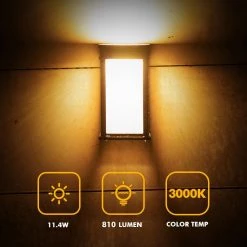 1-Light Black Integrated LED Outdoor Wall Lantern Sconce with Dusk to Dawn Feature by LUTEC -Deals BEYOND LED TECHNOLOGY Store black lutec outdoor sconces 5104101 44 1000