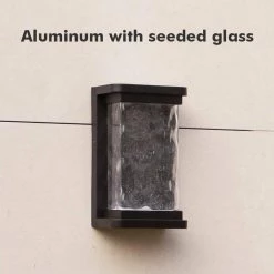 1-Light Black Integrated LED Outdoor Sconce Wall Light with Dusk to Dawn by LUTEC 15 1-Light Black Integrated LED Outdoor Sconce Wall Light with Dusk to Dawn by LUTEC -Deals BEYOND LED TECHNOLOGY Store black lutec outdoor sconces 5185707012 44 1000