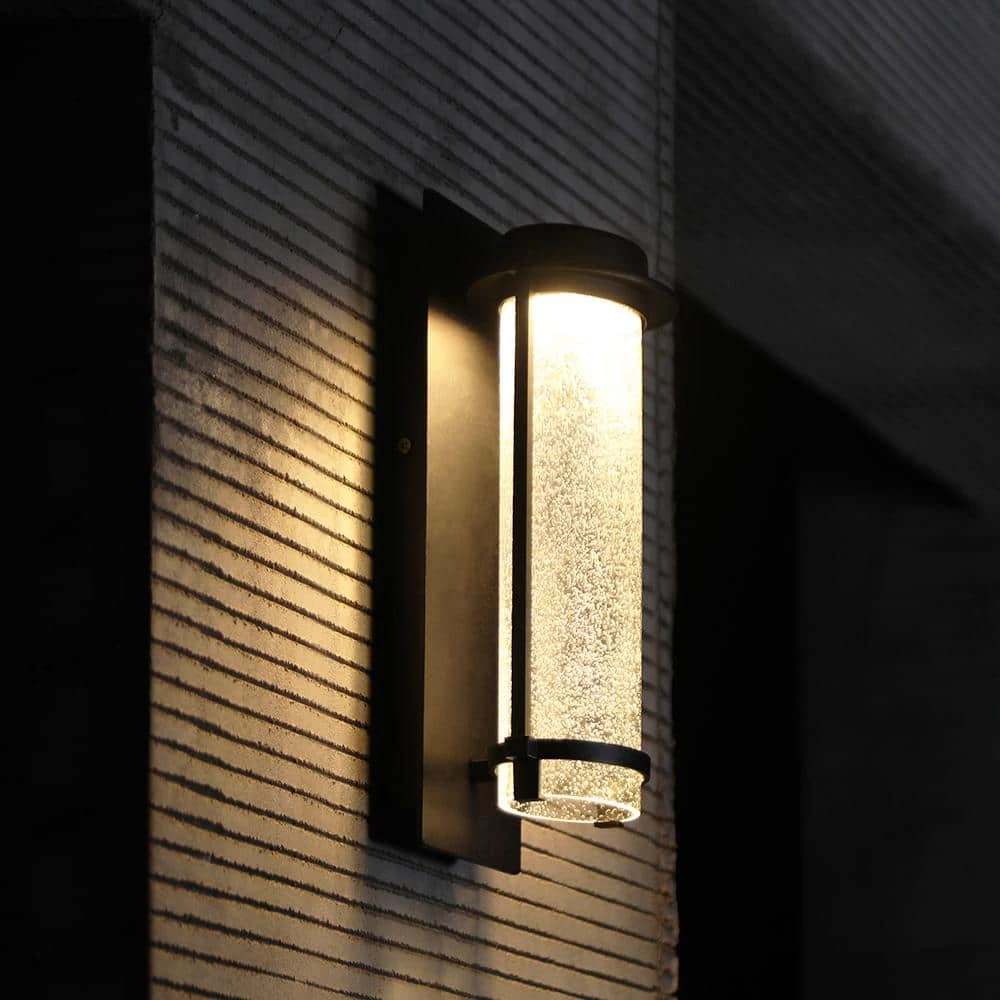 1-Light Black LED Outdoor Sconce Wall Light by LUTEC 4 1-Light Black LED Outdoor Sconce Wall Light by LUTEC - Image 2