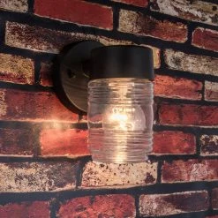 Coastal Portsmouth 1-Light Black Outdoor Wall Mount Lantern by LUTEC 9 Coastal Portsmouth 1-Light Black Outdoor Wall Mount Lantern by LUTEC -Deals BEYOND LED TECHNOLOGY Store black lutec outdoor sconces 5289101330 4f 1000