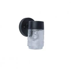 Coastal Portsmouth 1-Light Black Outdoor Wall Mount Lantern by LUTEC