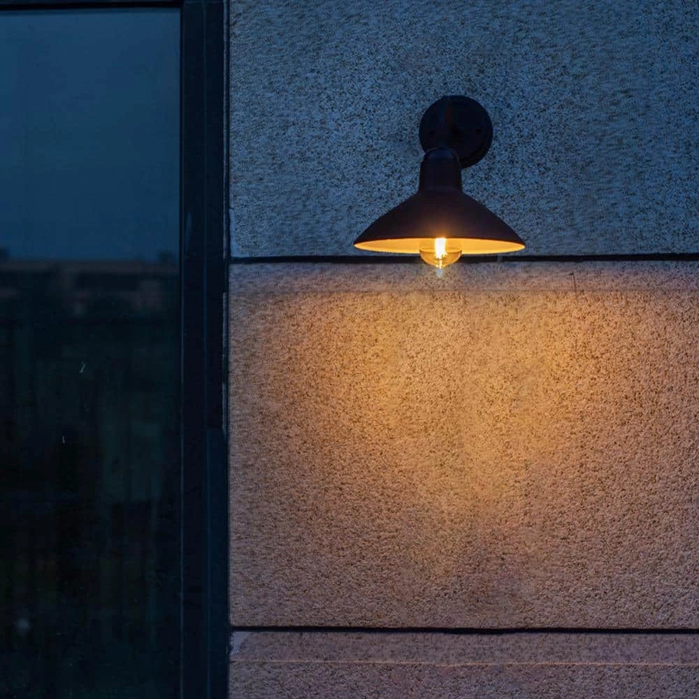 1-Light Black 10 in. Outdoor Barn Light by LUTEC 4 1-Light Black 10 in. Outdoor Barn Light by LUTEC - Image 2