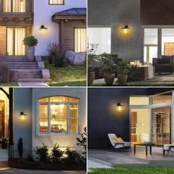 1-Light Black Solar Outdoor Barn Light Sconce with Dusk to Dawn by LUTEC 14 1-Light Black Solar Outdoor Barn Light Sconce with Dusk to Dawn by LUTEC -Deals BEYOND LED TECHNOLOGY Store black lutec outdoor sconces 6940002012 fa 1000