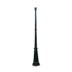 72 in. Black Outdoor Aluminum Lamp Post by LUTEC
