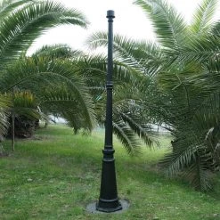 72 in. Black Outdoor Aluminum Lamp Post by LUTEC -Deals BEYOND LED TECHNOLOGY Store black lutec post light bases 9700270012 c3 1000
