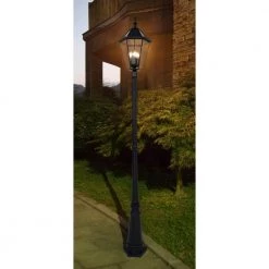 Coastal Milford 3-Light Outdoor Black Post Light by LUTEC -Deals BEYOND LED TECHNOLOGY Store black lutec post light sets 6951302012 1f 1000