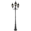 3-Head Black Outdoor Post Light by LUTEC -Deals BEYOND LED TECHNOLOGY Store black lutec post light sets 7120314012 64 1000