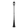 Single Head 3-Light Black Outdoor Post Lantern by LUTEC 2 Single Head 3-Light Black Outdoor Post Lantern by LUTEC -Deals BEYOND LED TECHNOLOGY Store black lutec post light sets 7297801012 64 1000