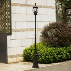 Single Head 3-Light Black Outdoor Post Lantern by LUTEC 11 Single Head 3-Light Black Outdoor Post Lantern by LUTEC -Deals BEYOND LED TECHNOLOGY Store black lutec post light sets 7297801012 c3 1000