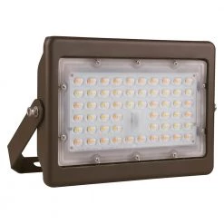 Atlas 150-Watt Bronze Outdoor Integrated LED Flood Light 7000 Lumens Adjustable CCT 3000K-4000K-5000K U-Bracket Mount by BEYOND LED TECHNOLOGY