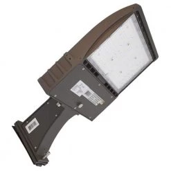 I9 Adjustable 100-Watt Equivalent Integrated LED Bronze 13200 Lumens Straight Arm Mount Area Light 5000K by BEYOND LED TECHNOLOGY