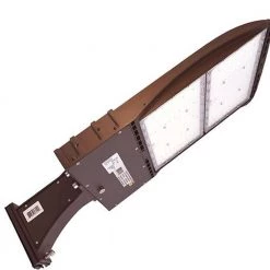 I9 Premium 300-Watt Equivalent Integrated LED Bronze Housing Straight Arm Parking Lot Area Light 5000K 39600 Lumens by BEYOND LED TECHNOLOGY