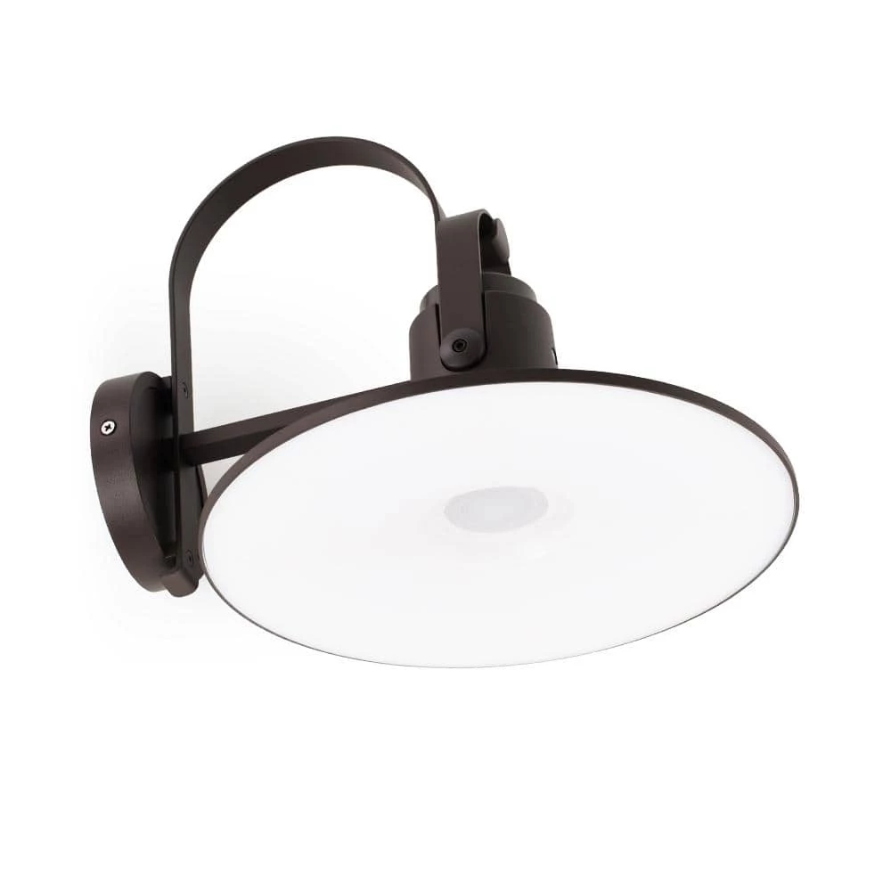 1-Light Bronze LED Outdoor Barn Light Wall Sconce with Bluetooth Speaker by LUTEC 3 1-Light Bronze LED Outdoor Barn Light Wall Sconce with Bluetooth Speaker by LUTEC