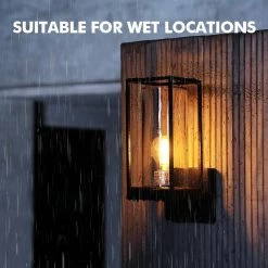 1-Light Black Outdoor Flair Sconce Wall Light by LUTEC -Deals BEYOND LED TECHNOLOGY Store bronze lutec outdoor sconces 5288801412 1f 1000