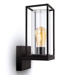 1-Light Black Outdoor Flair Sconce Wall Light by LUTEC -Deals BEYOND LED TECHNOLOGY Store bronze lutec outdoor sconces 5288801412 c3 1000