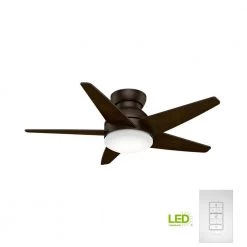 Isotope 44 in. Indoor Brushed Cocoa Ceiling Fan with Light and Wall Control by Casablanca -Deals BEYOND LED TECHNOLOGY Store brushed cocoa casablanca ceiling fans with lights 59352 4f 1000