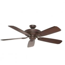 Heritage 60 in. Indoor/Outdoor Brushed Cocoa Bronze Ceiling Fan by Casablanca