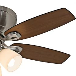 Durant 44 in. Indoor Brushed Nickel Ceiling Fan with Light Kit by Casablanca -Deals BEYOND LED TECHNOLOGY Store brushed nickel casablanca ceiling fans with lights 53187 c3 1000