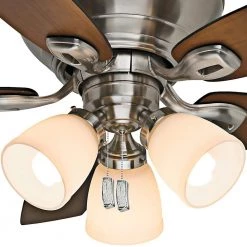 Durant 44 in. Indoor Brushed Nickel Ceiling Fan with Light Kit by Casablanca -Deals BEYOND LED TECHNOLOGY Store brushed nickel casablanca ceiling fans with lights 53187 fa 1000