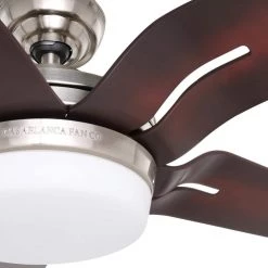 Correne 56 in. LED Indoor Brushed Nickel Ceiling Fan and Remote by Casablanca -Deals BEYOND LED TECHNOLOGY Store brushed nickel casablanca ceiling fans with lights 59198 1d 1000