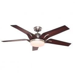 Correne 56 in. LED Indoor Brushed Nickel Ceiling Fan and Remote by Casablanca -Deals BEYOND LED TECHNOLOGY Store brushed nickel casablanca ceiling fans with lights 59198 66 1000