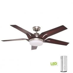Correne 56 in. LED Indoor Brushed Nickel Ceiling Fan and Remote by Casablanca -Deals BEYOND LED TECHNOLOGY Store brushed nickel casablanca ceiling fans with lights 59198 fa 1000
