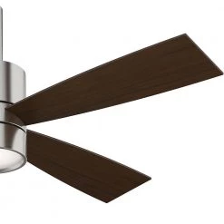 Bullet 54 in. Integrated LED Indoor Brushed Nickel Ceiling Fan with Light and Wall Control by Casablanca -Deals BEYOND LED TECHNOLOGY Store brushed nickel casablanca ceiling fans with lights 59288 a0 1000