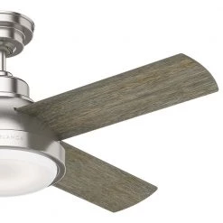 Levitt 44-in Brushed Nickel Ceiling Fan with LED Lighting by Casablanca -Deals BEYOND LED TECHNOLOGY Store brushed nickel casablanca ceiling fans with lights 59436 1f 1000