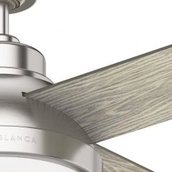 Levitt 44-in Brushed Nickel Ceiling Fan with LED Lighting by Casablanca -Deals BEYOND LED TECHNOLOGY Store brushed nickel casablanca ceiling fans with lights 59436 44 1000