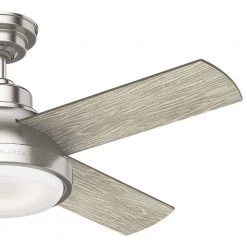 Levitt 44-in Brushed Nickel Ceiling Fan with LED Lighting by Casablanca -Deals BEYOND LED TECHNOLOGY Store brushed nickel casablanca ceiling fans with lights 59436 4f 1000