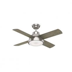 Levitt 44-in Brushed Nickel Ceiling Fan with LED Lighting by Casablanca -Deals BEYOND LED TECHNOLOGY Store brushed nickel casablanca ceiling fans with lights 59436 c3 1000