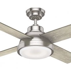 Levitt 44-in Brushed Nickel Ceiling Fan with LED Lighting by Casablanca -Deals BEYOND LED TECHNOLOGY Store brushed nickel casablanca ceiling fans with lights 59436 fa 1000