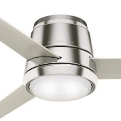 Commodus 54 in. Integrated LED Low Profile Indoor Brushed Nickel Ceiling Fan with Light Kit and Remote Control by Casablanca 14 Commodus 54 in. Integrated LED Low Profile Indoor Brushed Nickel Ceiling Fan with Light Kit and Remote Control by Casablanca -Deals BEYOND LED TECHNOLOGY Store brushed nickel casablanca ceiling fans with lights 59573 1f 1000