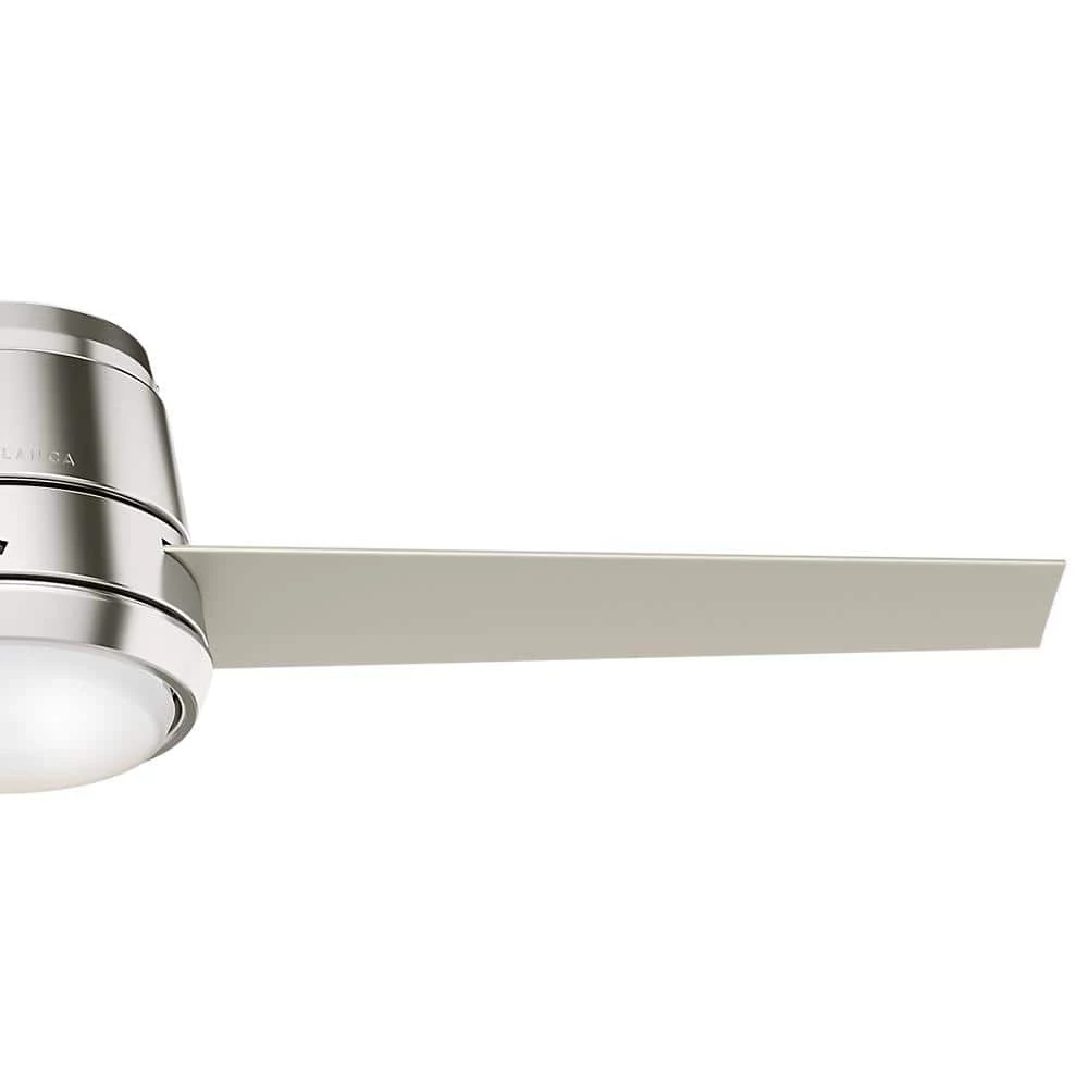 Commodus 54 in. Integrated LED Low Profile Indoor Brushed Nickel Ceiling Fan with Light Kit and Remote Control by Casablanca 5 Commodus 54 in. Integrated LED Low Profile Indoor Brushed Nickel Ceiling Fan with Light Kit and Remote Control by Casablanca - Image 3