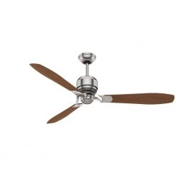 Tribeca 60 in. Indoor Brushed Nickel Ceiling Fan with 4-Speed Wall Mount Control by Casablanca