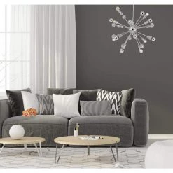 Supernova 12- Light Chrome Chandelier by AF Lighting -Deals BEYOND LED TECHNOLOGY Store chrome af lighting chandeliers 5695 12h 1f 1000