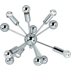 Supernova 6-Light Chome Mini Chandelier by AF Lighting