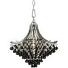 Spellbound 1-Light Chrome Pendant by AF Lighting -Deals BEYOND LED TECHNOLOGY Store chrome black glass beading af lighting chandeliers 7491 1h 64 1000