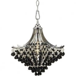 Spellbound 1-Light Chrome Pendant by AF Lighting