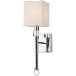 Sheridan 1-Light Chrome Wall Sconce by AF Lighting