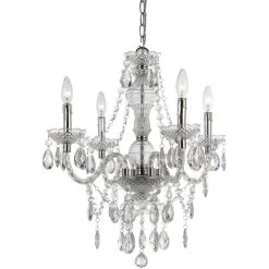Naples 4-Light Clear Mini Chandelier by AF Lighting