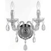 Naples 13 in. 2-Light Clear/Chrome Wall Sconce by AF Lighting -Deals BEYOND LED TECHNOLOGY Store clear chrome af lighting wall sconces 8854 2w 64 1000