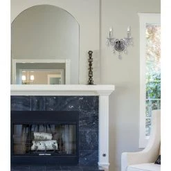 Naples 13 in. 2-Light Clear/Chrome Wall Sconce by AF Lighting -Deals BEYOND LED TECHNOLOGY Store clear chrome af lighting wall sconces 8854 2w a0 1000