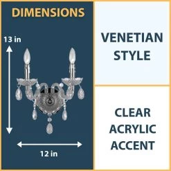 Deals BEYOND LED TECHNOLOGY Store -Deals BEYOND LED TECHNOLOGY Store clear chrome af lighting wall sconces 8854 2w e1 1000