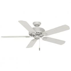 Ainsworth 54 in. Indoor Cottage White Ceiling Fan by Casablanca